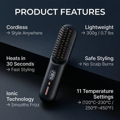 Ionic Hot Brush for Hair || فرشاة شعر حرارية بتقنية الأيونات