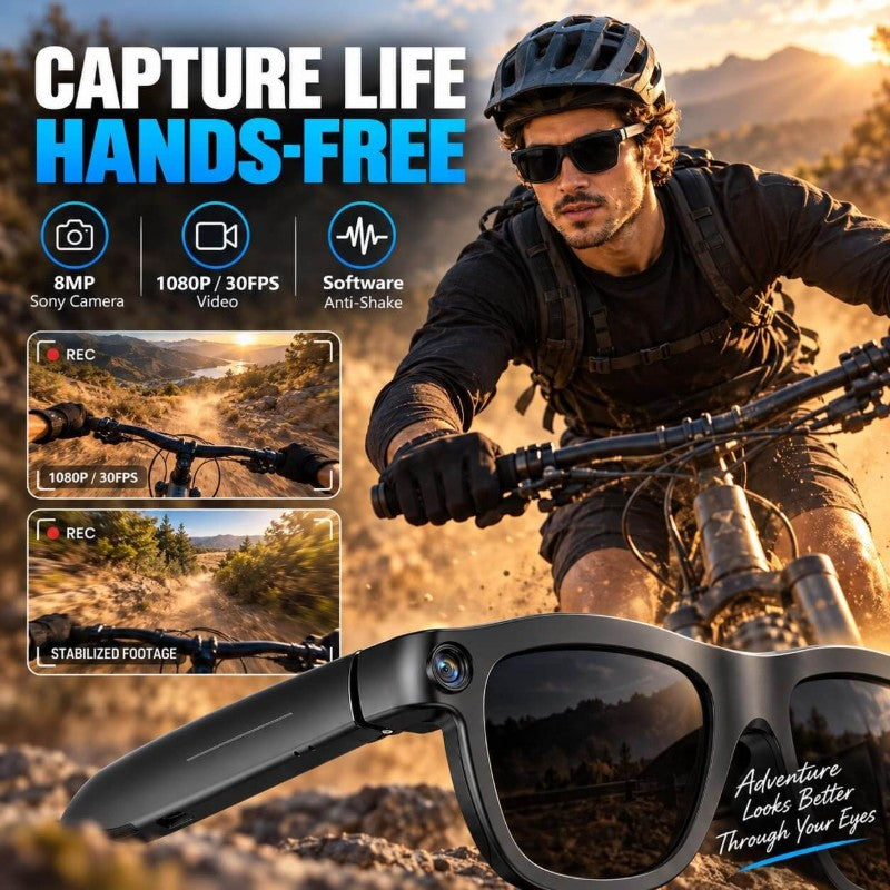AI Smart Glasses with 8MP Camera
