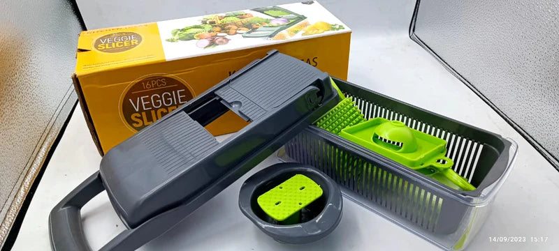 Multifunctional 16-in-1 Vegetable Cutter Chopper and Slicer