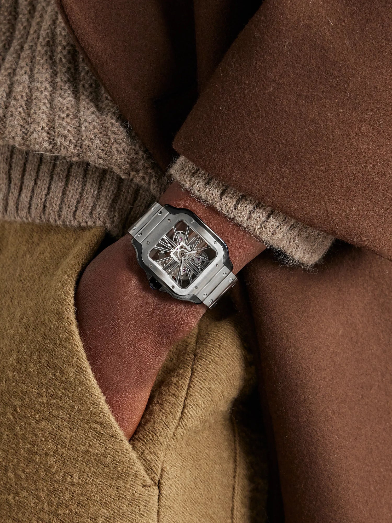 Cartier Skeleton Watch  -  ساعة كارتييه سكيليتون